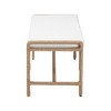 bali & pari Nasim Modern Bohemian Natural Seagrass and Metal Accent Bench - 4 of 4