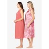 Only Necessities Women's Plus Size 2-Pack Sleeveless Nightgown - 4 of 4
