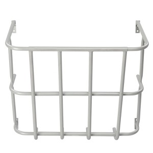 BENCMATE Pet Bowl Heavy Duty Wall Mounted Hay Feeder, Large Capacity Livestock Feeding Rack for Horses, Goats and Sheep, Silver, 24.41"*23.62"*6.3" - 1 of 4