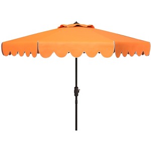 Venice Single Scallop 9Ft Crank Push Button Tilt Umbrella - PAT8010 - Safavieh - 1 of 4