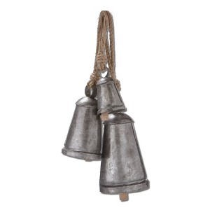 tagltd Vintage Bell & Jute Hanger Set of 3 - 1 of 2