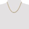 Black Bow Jewelry 4.5mm, 10k Yellow Gold, Concave Figaro Chain Necklace - 2 of 4