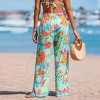 Women's Tropical Floral Print Beach Cover Up Pants with Boho Vibes - Cupshe - 3 of 4