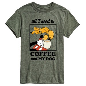 Men's - Disney - Coffee and My Dog Short Sleeve Graphic T-Shirt - 1 of 4