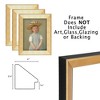 Expositions Open-Back Picture Frames For Paintings, Photos & Prints - With Gold, Set of 3 24x36" - Gallery Wall Frame  - Eco-Friendly Renewal Core - - 3 of 4