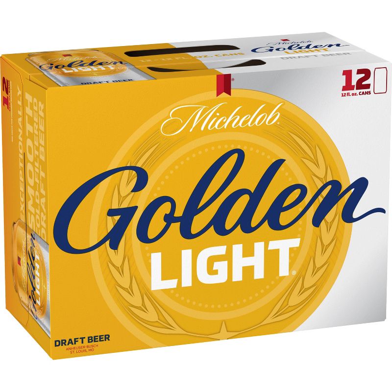 Michelob Golden Light Draft Beer - 12pk/12 fl oz Cans, 2 of 8