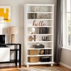 Hommoo 69-Inch Tall 9-Tier Bookcase with LED Lighting White - 2 of 4