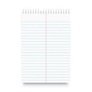 Universal Steno Pads Gregg Rule Red Cover 6" x 9" 80 Sheets - 1 of 4