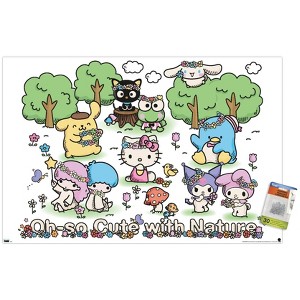 Trends International Hello Kitty and Friends: 24 Nature - Group Unframed Wall Poster Prints - 1 of 4