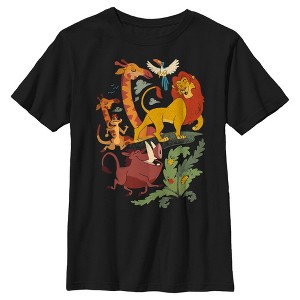 Boy's Lion King Cartoon Jungle Friends T-Shirt - 1 of 4