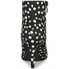 Allegra K Women's Polka Dots Pointed Toe Side Zip Stiletto High Heel Ankle Boots - 4 of 4