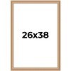 PosterPalooza | Weathered Yellow Picture Frame - UV Acrylic, Foam Board Backing, Hanging Hardware - 2 of 4