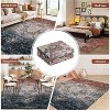 Washable Ombre Vintage Distressed Area Rug, Non-Slip Soft Low Pile Carpet for Bedroom, Living Room - 2 of 4