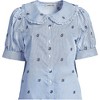 Lands' End Women's Easy Care Puff Sleeve Statement Collar Shirt - 3 of 4