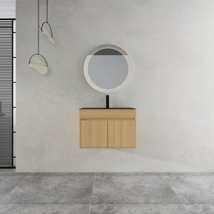 GDFStudio Arcton Modern Bathroom Vanity with Stainless Steel Sink and Soft-Closing Doors - 1 of 4