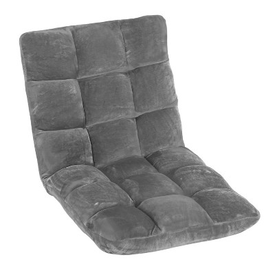 BestMassage Floor Chair Multi-Angle Floor Seating Reading Chair Gaming Chair with Adjustable Back Support, Grey
