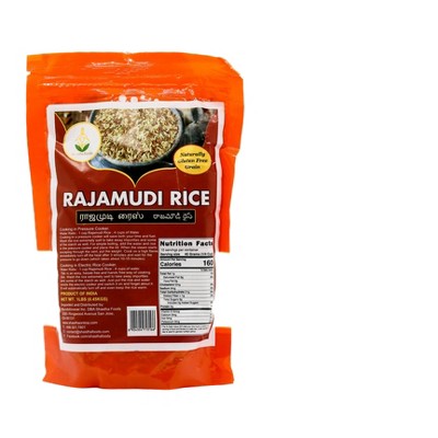 Shastha Traditional Earthy Flavor Rajamudi Rice / Red Rice -  Pack of 2 × 5 lbs