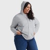 Hanes Just My Size EcoSmart Women's Full-Zip Fleece Hoodie (Plus Size) - 2 of 4