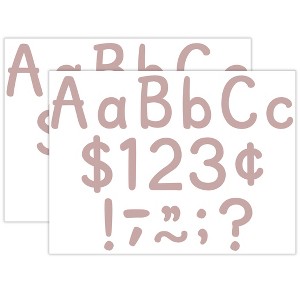 Teacher Created Resources® Light Mauve 4" Modern Classic Letters Combo Pack, 257 Per Pack, 2 Packs - 1 of 3