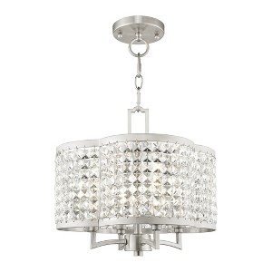 Livex Lighting Grammercy 4 - Light Chandelier in  Brushed Nickel - 1 of 2