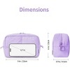 Narwey Puffy Makeup Bag for Travel Women Girl, Quilted Makeup Bag Cosmetic Bag, Cute Puffer Make Up Organizer Bags, - 2 of 3