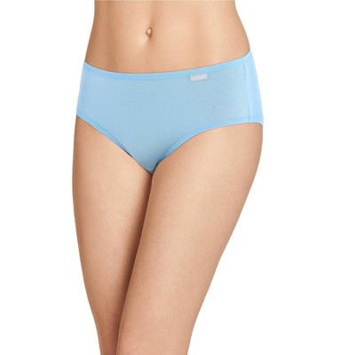 Jockey Women's Supersoft Hipster - 3 Pack 6 Layered Blue Floral Sprig/blue Stardust/azurite Sea