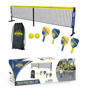  FBSPORT Portable Badminton Net Set with Storage Base