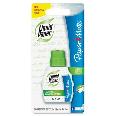 Paper Mate Correction Fluid Fast Drying 22ml Bright White 5640415