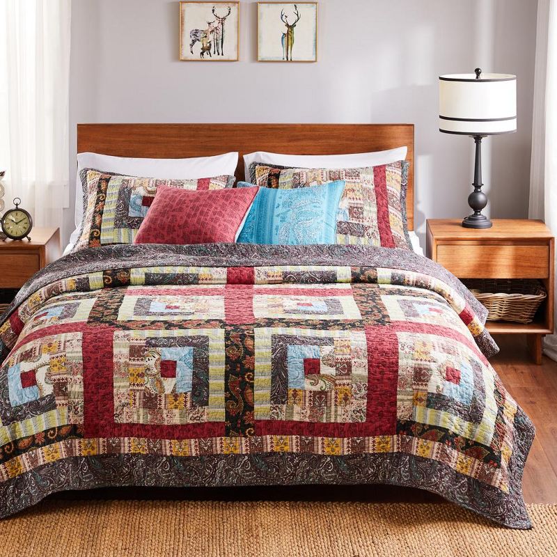 Colorado Lodge Quilt Set 5-Piece Multicolor by Greenland Home Fashions, 2 of 6