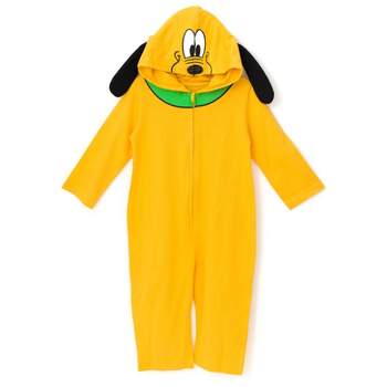 Disney Mickey Mouse Goofy Pluto Zip Up Coverall Newborn to Big Kid