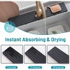 Fast Drying Super Absorbent Diatomite Mat - Raised Feet, Fits Kitchen Sink/Bathroom, Anti-Moisture - 3 of 4