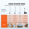 VEVOR Linear Actuator 12V, 20 Inch Waterproof IP65 Linear Actuator, 660lbs/3000N 0.19"/s Linear Motion Actuator with Mounting Bracket, Silver - 3 of 4