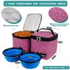 PetAmi Dog Travel Bag Backpack, Puppy Diaper Bag Supplies, Pet Camping Essentials Hiking Accessories, Food Container, Collapsible Bowls - 4 of 4