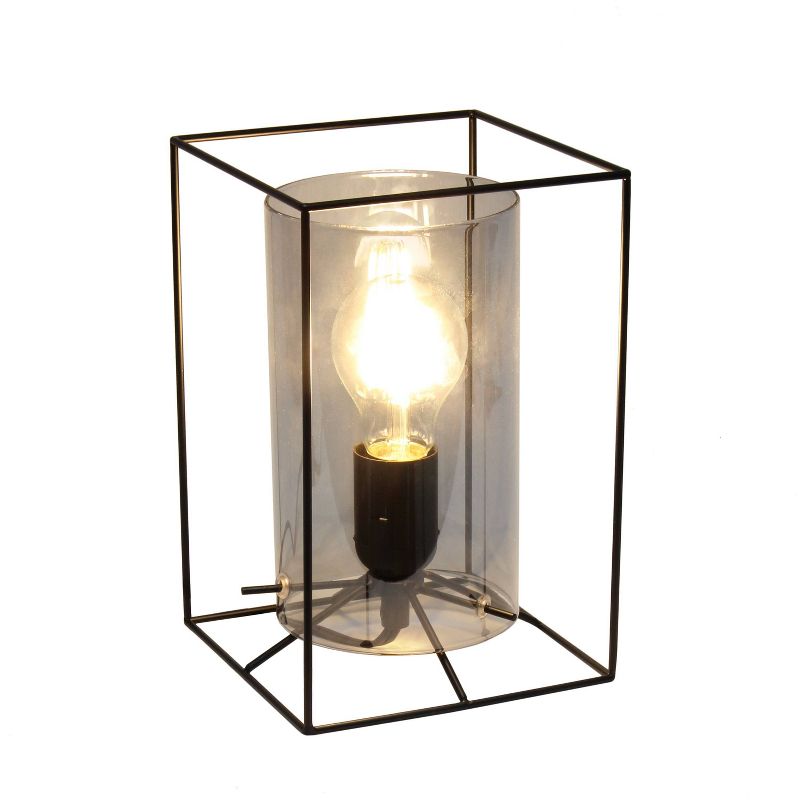 Framed Table Lamp with Cylinder Glass Shade - Lalia Home, 2 of 6