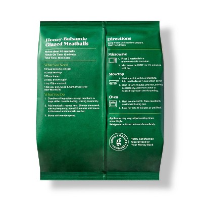 All Natural USDA Grassfed Beef Meatballs - Frozen - 20oz - Good & Gather™