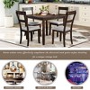 Kitchen Rectangle Dining Table With 4pcs Dining Chairs For 4 Members Home, Solid Wood Kitchen Dining Room For Home Kitchen Dining Room - 4 of 4