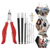 Unique Bargains Toenail Clippers for Thick Nails Stainless Steel Nail Clippers Nail Clippers Kit Pack of 13 - 2 of 4