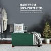 Itopfox 30 Inches Storage Ottoman Bench with Wooden Legs, Linen Fabric Footrest for Living Room or Bedroom, Removable Lid and Hidden Storage Space - 4 of 4