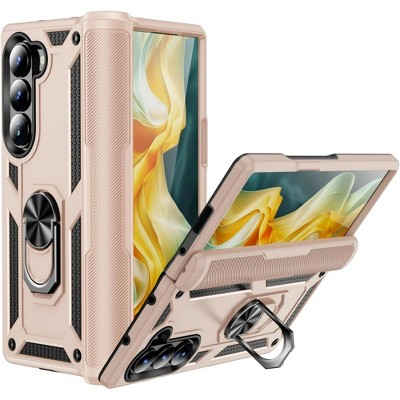 Entronix Case Compatible with Galaxy Z Fold 6 - Dual-Layer Guard Gripstand