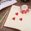 Unique Bargains Vinyl Self-Adhesive Heart-Shaped Waterproof Stickers Label 1500 Pcs - 3 of 4