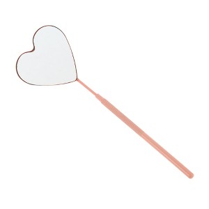 Unique Bargains Heart Pattern Lash Mirror 1 Pc - 1 of 4