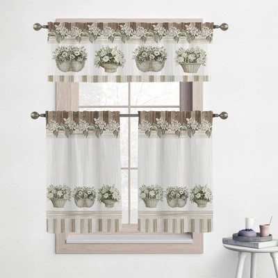 Laural Home Loving Floral Basket 3-Pc. Kitchen Tier Set