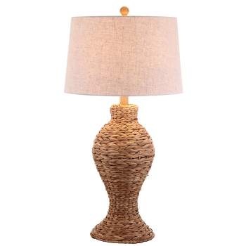 31" Elicia Seagrass Weave Table Lamp (Includes LED Light Bulb) Brown - JONATHAN Y