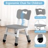 Kids Table and Chairs Set, Height Adjustable Desk with 4 Seats£¬Arts & Crafts Table - 4 of 4