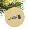 Brandeis University Secondary Logo Wood Christmas Tree Holiday Ornament - 4 of 4