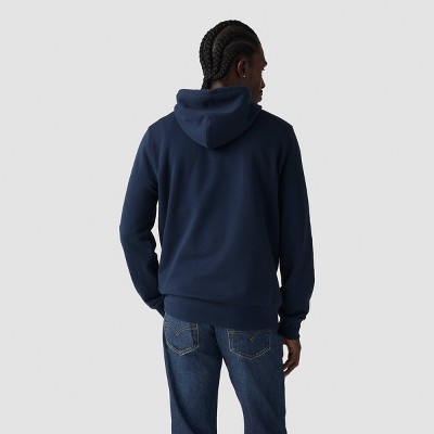 Levis Mens Standard Fit Pullover Hoodie Sweatshirt - Navy 2 Horse Crest 4190₽