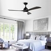 52" Ceiling Fan with Lights Remote Control,Quiet DC Motor 3 Blade Ceiling Fans 6 Speed Levels,Reversible Ceiling Fan,for Patio,Living Room,Bedroom - 4 of 4
