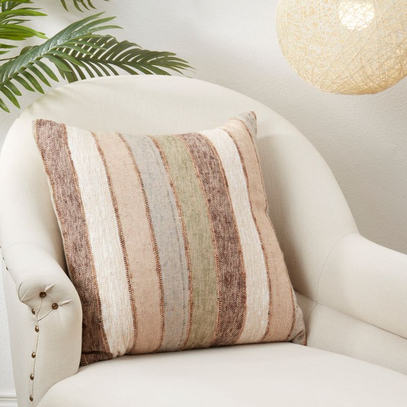 Saro Lifestyle Classic Chic Striped Poly Filled Throw Pillow, 3 of 4