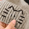 Anna-Kaci Women's Knitted Beanie with Cat Embroidery - Cute & Warm Winter Hat for Cold Weather - 3 of 4
