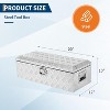 Heavy Duty Aluminum Truck Bed Tool Box, Diamond Plate Waterproof Locking Tool Chest for Trucks, Trailers, RVs & Garage Storage - 2 of 4